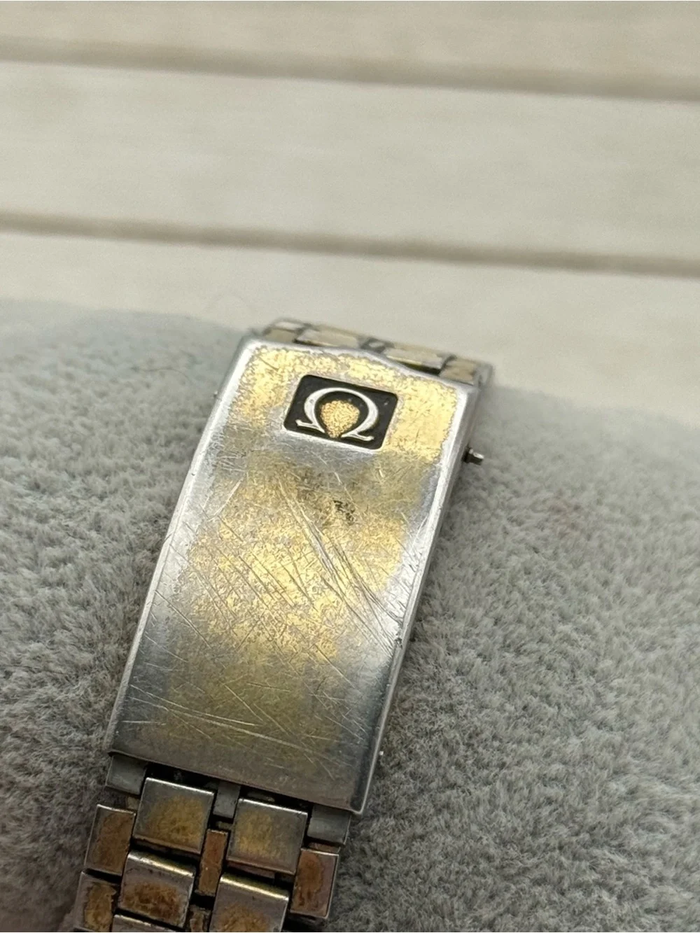 vintage mens Omega Gold-Tone Men’s Day-Date Bracelet Watch